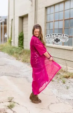 Crazy Train Apparel Crazy Train Long Duster Burgundy -Clothing Women's Clothing/Brgs sales store ShortRoundDusterBurgandy5