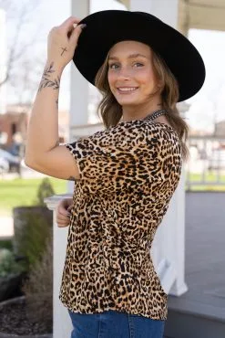 L&B Apparel Plus Size Dolman Sleeve Leopard Print Top 7 L&B Apparel Plus Size Dolman Sleeve Leopard Print Top -Clothing Women's Clothing/Brgs sales store T0068 LEO 32 rt3w x7