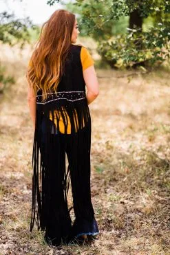 Bibi Western Black Fringe Duster -Clothing Women's Clothing/Brgs sales store WesternSoul125 1