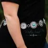 Blue Tortoise Classic Western Concho Chain Belt -Clothing Women's Clothing/Brgs sales store WesternSoul143 1
