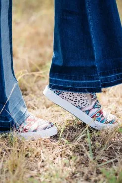 Miami Shoe Western Sneaker Aztec Print