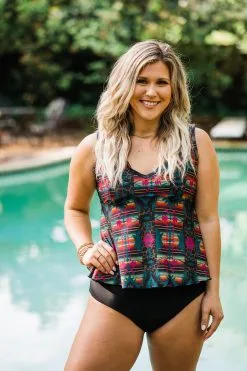 Crazy Train Clothing River Bend Tankini Top -Clothing Women's Clothing/Brgs sales store WesternSoul34