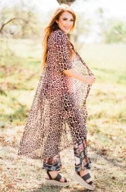 Crazy Train Clothing Dixie Leopard Duster -Clothing Women's Clothing/Brgs sales store WesternSoul55 2