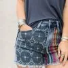 Crazy Train Clothing Wild N Blue Denim Shorts -Clothing Women's Clothing/Brgs sales store WildNBlueDenimShorts2