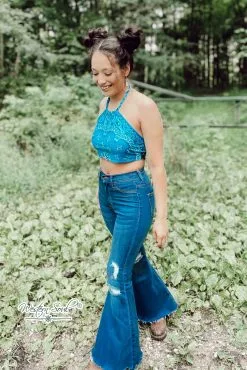 Vibrant MIU Carson Distressed Flares -Clothing Women's Clothing/Brgs sales store aprylcarsonjeans8 2