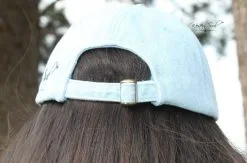 Western Soul Distressed Serape Cap -Clothing Women's Clothing/Brgs sales store back of distressed denim cap