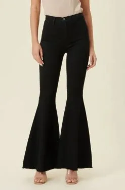 Vibrant MIU Black Flare Jeans