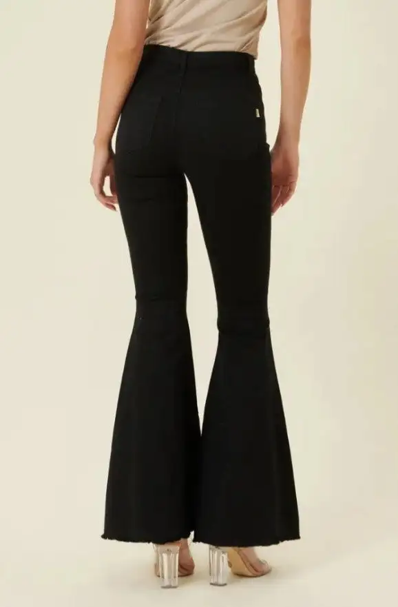 Vibrant MIU Black Flare Jeans 4 Vibrant MIU Black Flare Jeans - Image 2