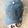 Western Soul Distressed Leopard Cap -Clothing Women's Clothing/Brgs sales store distressed leopard cap logo 22