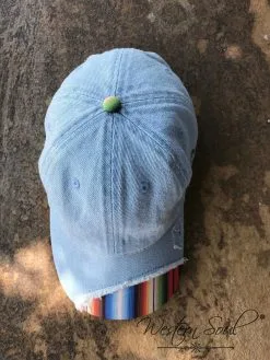 Western Soul Distressed Serape Cap