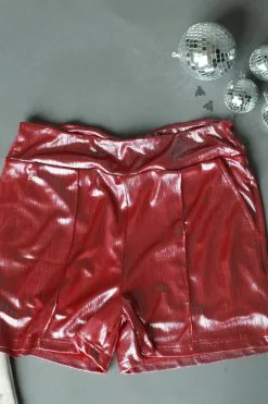 2 Fly Co. Shiney Short Red
