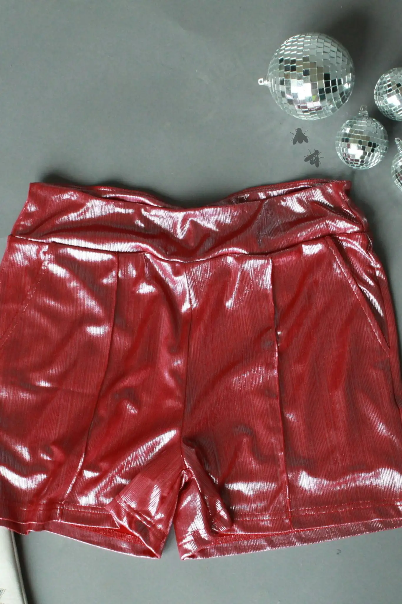 2 Fly Co. Shiney Short Red 3 2 Fly Co. Shiney Short Red