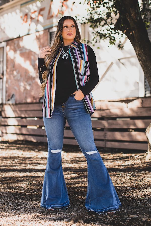 L&B Apparel Erica Button Fly Flare Jeans 3 L&B Apparel Erica Button Fly Flare Jeans