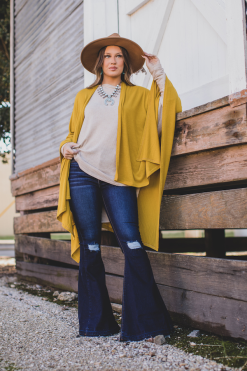 L&B Apparel Alabama Dark Wash Button Fly Flare Jeans