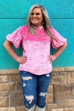 Sterling Kreek Sugar Baby Bubble Sleeve Top