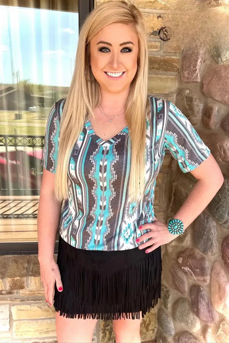 Sterling Kreek Fort Worth Fringe Skirt Black 4 Sterling Kreek Fort Worth Fringe Skirt Black - Image 2