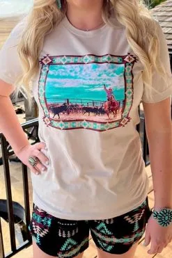 Sterling Kreek Brandin' Season Tan Tee