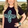 Sterling Kreek New Mexico In Turquoise Tee -Clothing Women's Clothing/Brgs sales store image ab541bb9 77ac 4ed2 9d2b ea2fa5b65fb7