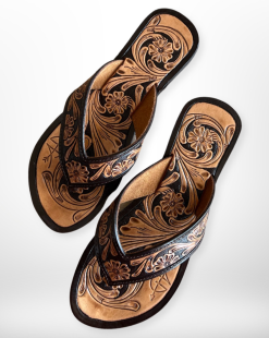 American Darling Summer Days Tooled Leather Sandals
