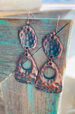 Sterling Kreek Clothing Bronze Babe Earrings
