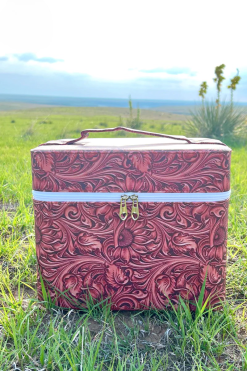 Sterling Kreek Tooled Beauty Makeup Box