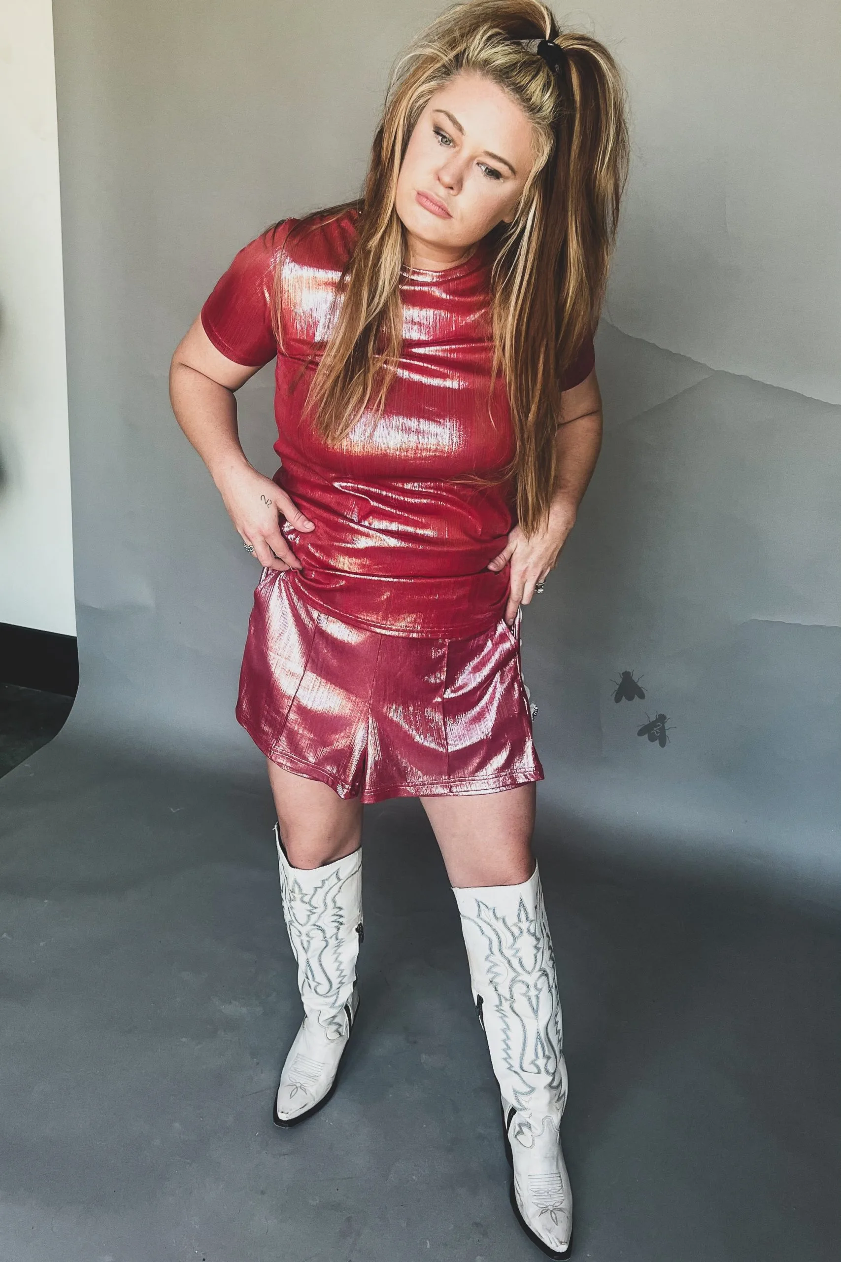 2 Fly Co. Shiney Short Red 6 2 Fly Co. Shiney Short Red - Image 4