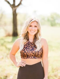 L&B Apparel Wild West Leopard Crop Top