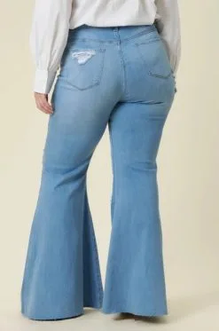 Vibrant MIU Plus Size High Rise Distressed Jeans Medium Wash 7 Vibrant MIU Plus Size High Rise Distressed Jeans Medium Wash -Clothing Women's Clothing/Brgs sales store miudistressedplussizeback