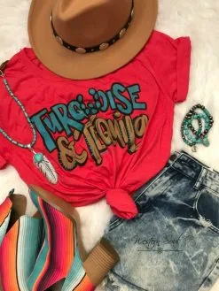 Anagails Turquoise And Tequila Tee