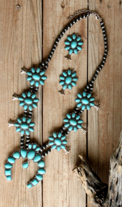 Accessory House Wild Horse Squash Blossom Necklace Set